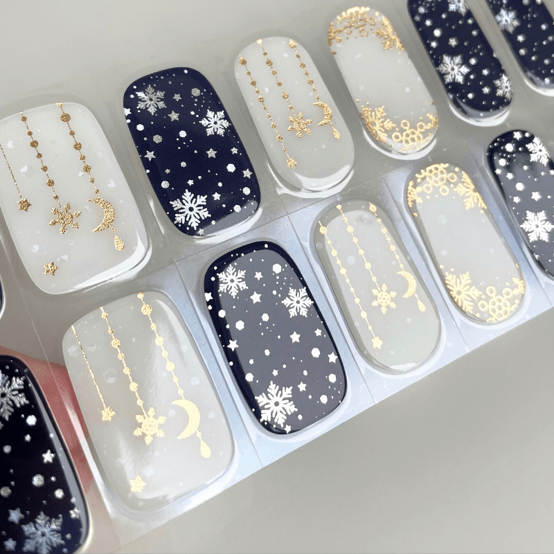 Silent Night | Super Jellies DIY Hard Semi Cured Gel Nail Wraps