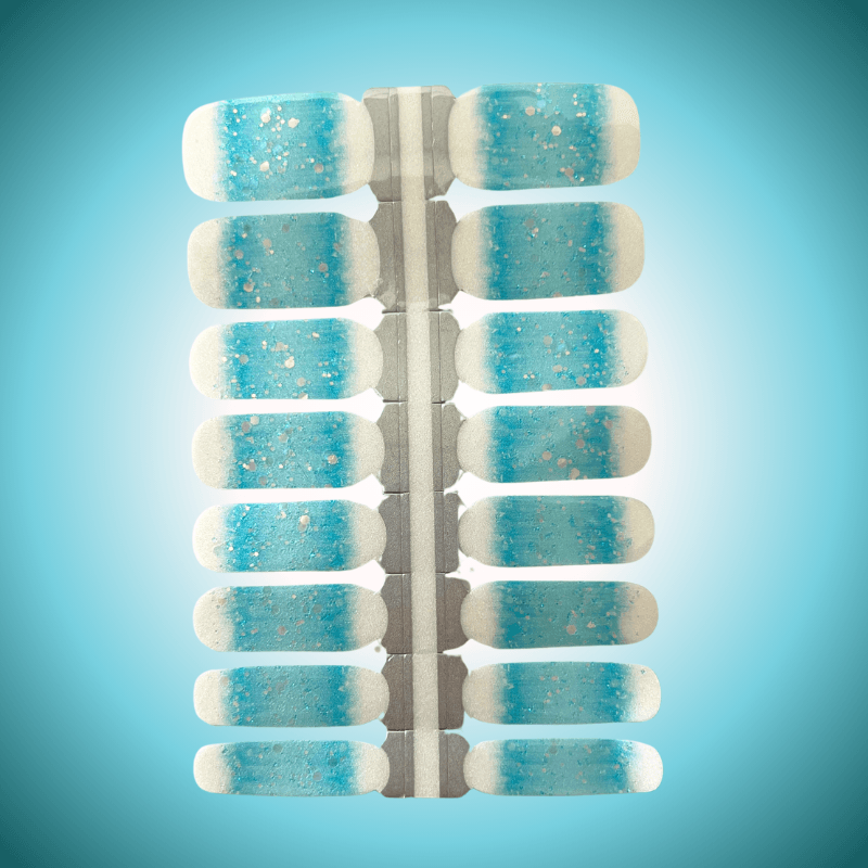 Self Titled Taylor Edition (Eras Tour)| Turquoise Glitter Nail Polish Wrap