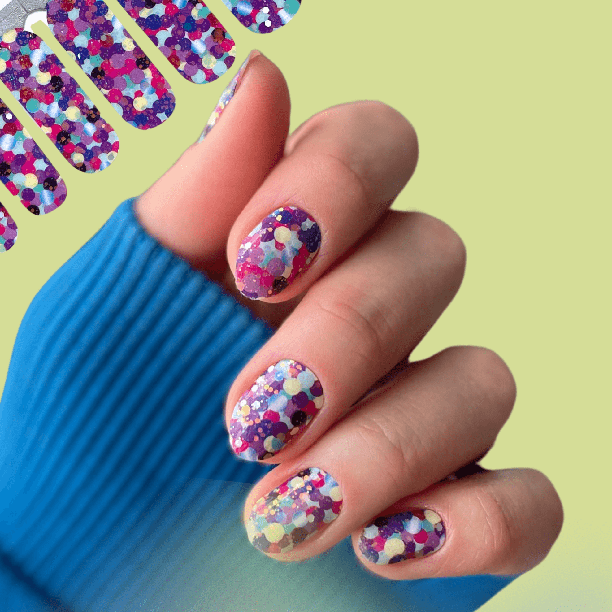 Poppers | Chunky Glitter Nail Polish Wraps