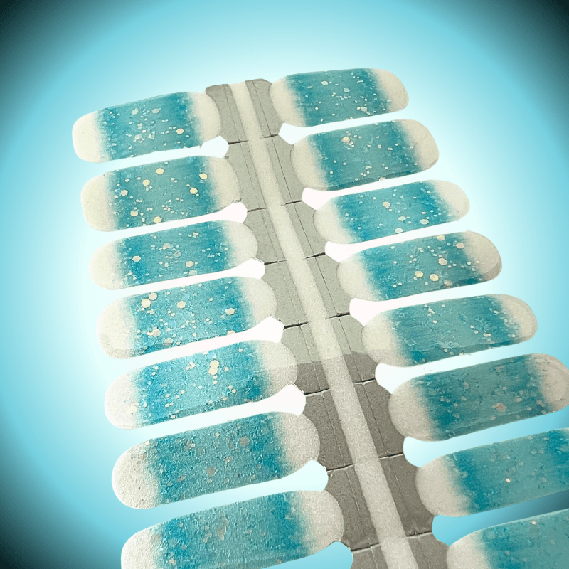 Self Titled Taylor Edition (Eras Tour)| Turquoise Glitter Nail Polish Wrap