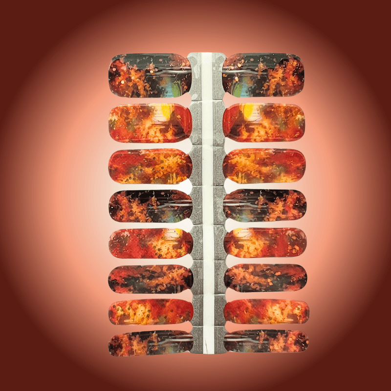 Evermore (Eras Tour) | Orange Cosy Nail Polish Wrap
