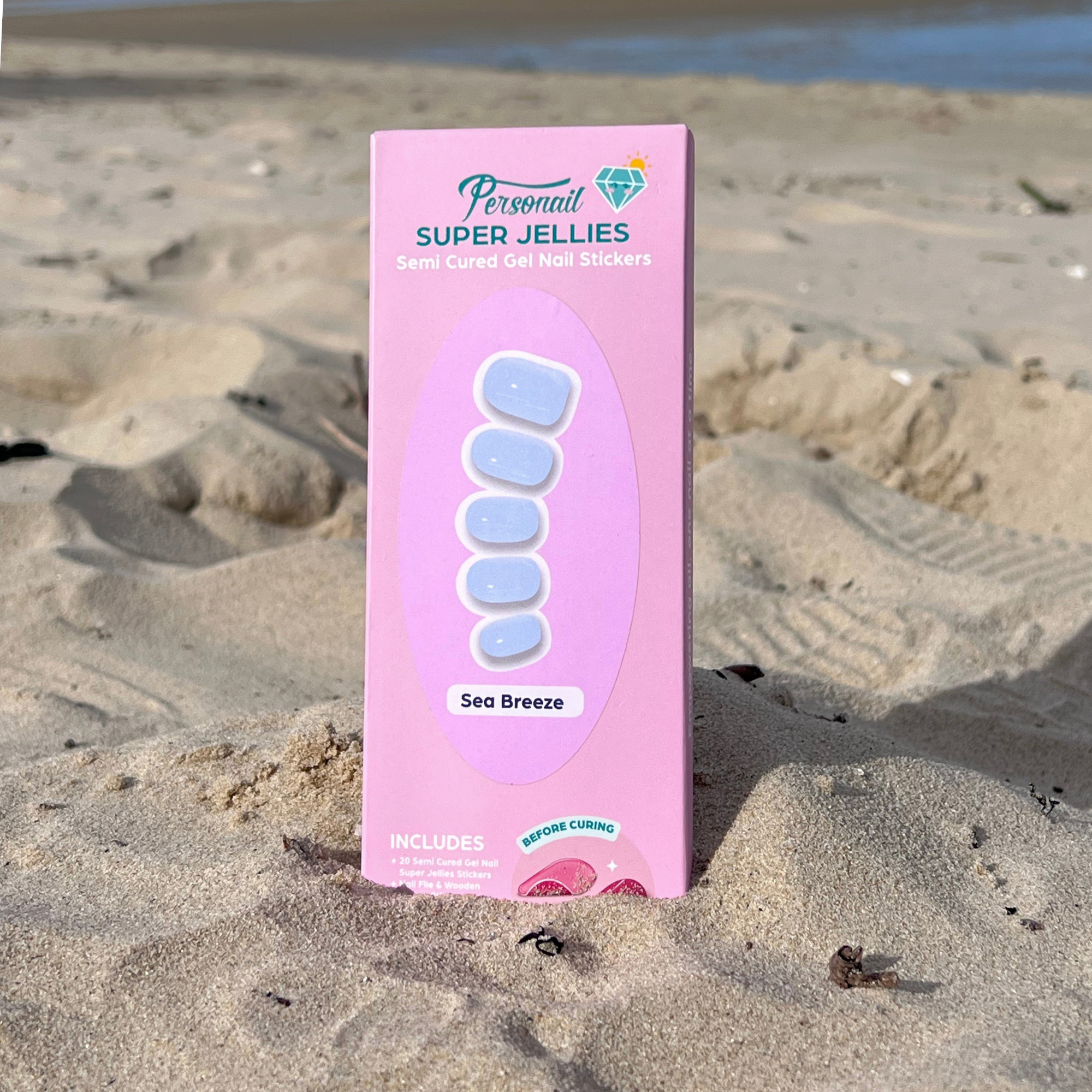 Sea Breeze | Super Jellies DIY Hard Semi Cured Gel Nail Wraps
