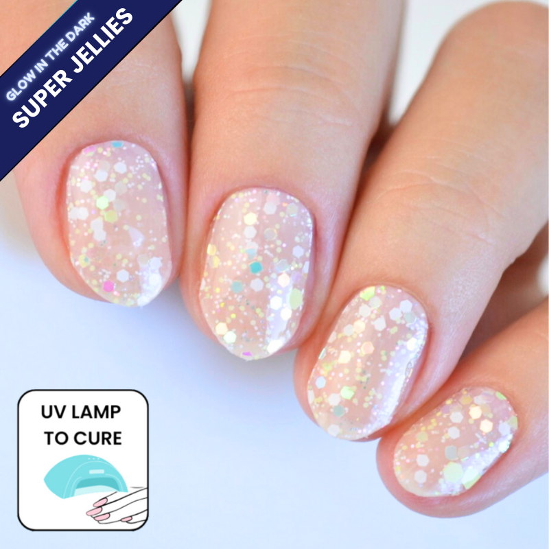 Lychee Super Jellies DIY Semi Cured Gel Nail Wraps