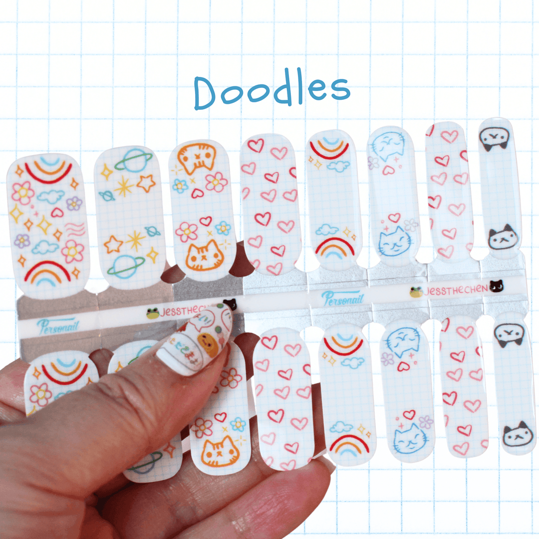 Doodles | Jess The Chen Collab Nail Polish Wrap