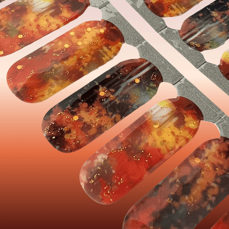 Evermore (Eras Tour) | Orange Cosy Nail Polish Wrap