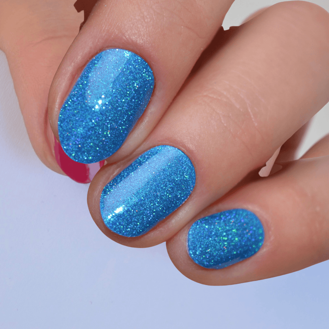 HOLO HOLO (Blue) | Super Jellies DIY Hard Semi Cured Gel Nail Wraps