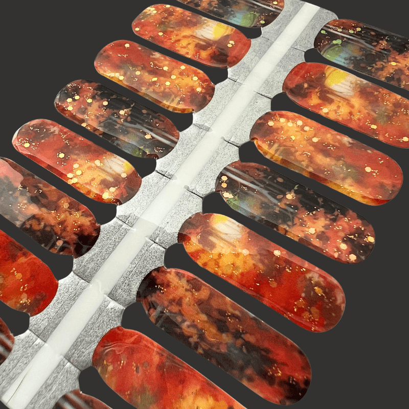 Evermore (Eras Tour) | Orange Cosy Nail Polish Wrap