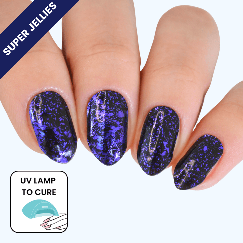 Amethyst | Super Jellies DIY Hard Semi Cured Gel Nail Wraps