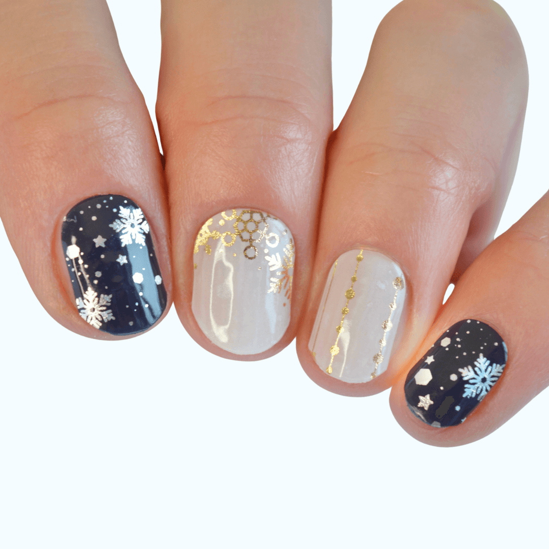 Silent Night | Super Jellies DIY Hard Semi Cured Gel Nail Wraps