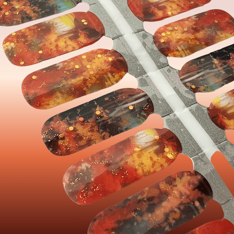 Evermore (Eras Tour) | Orange Cosy Nail Polish Wrap