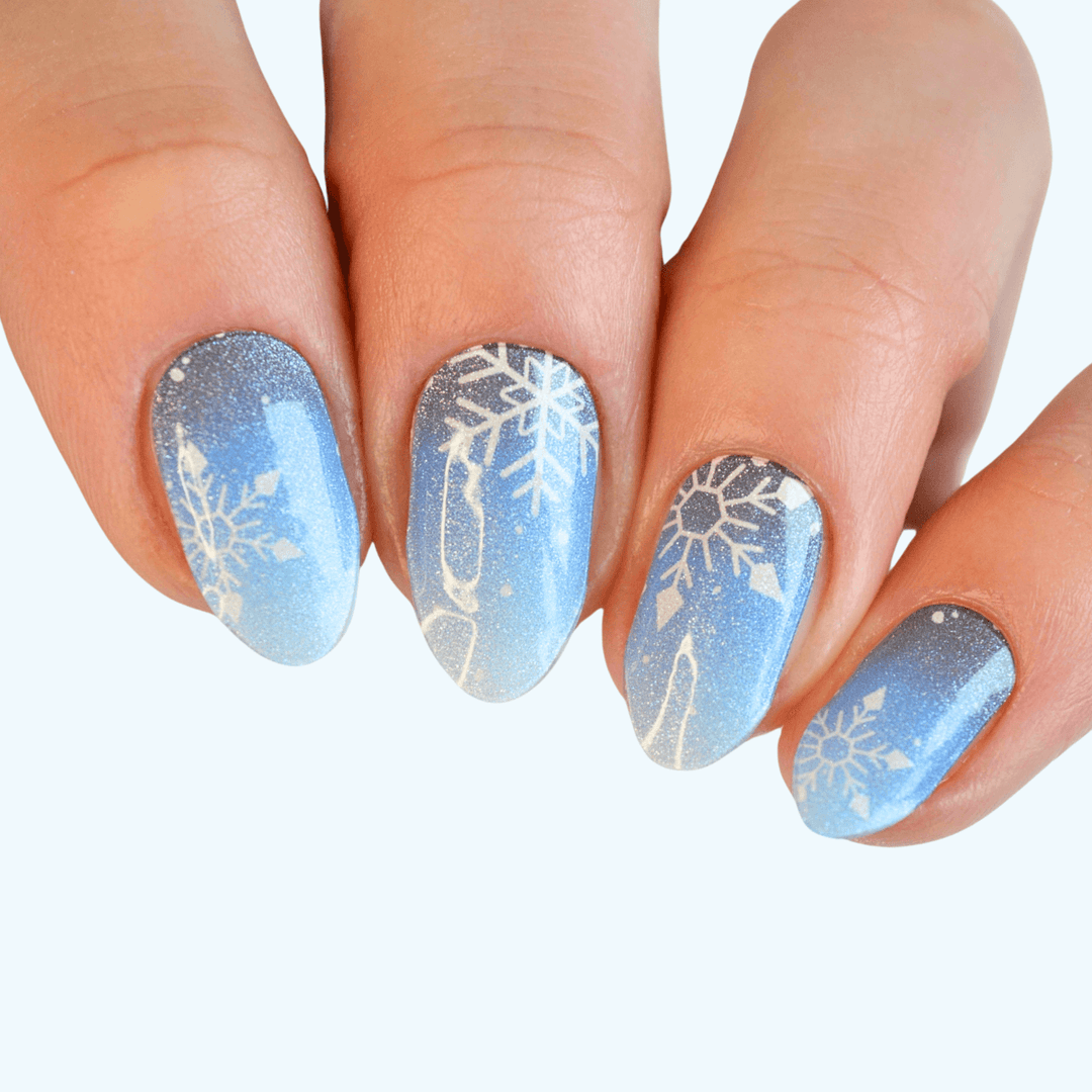 Snowy | Super Jellies DIY Hard Semi Cured Gel Nail Wraps