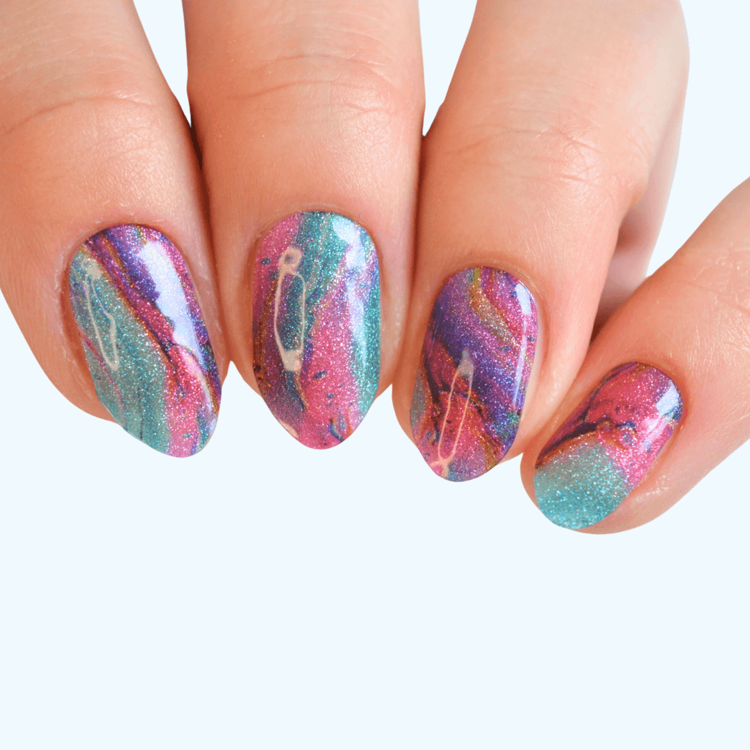 Santorini | Super Jellies DIY Hard Semi Cured Gel Nail Wraps