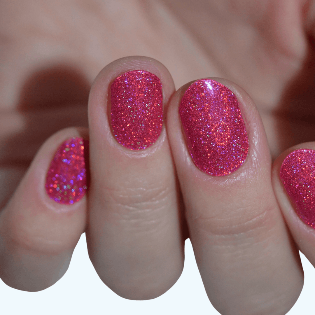 HOLO HOLO (Magenta) | Super Jellies DIY Hard Semi Cured Gel Nail Wraps