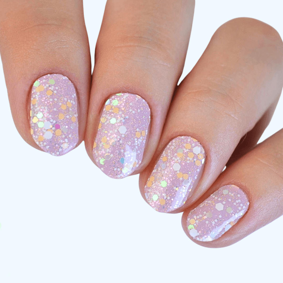 Rhubarb (Glow in the dark) | Super Jellies DIY Hard Semi Cured Gel Nail Wraps