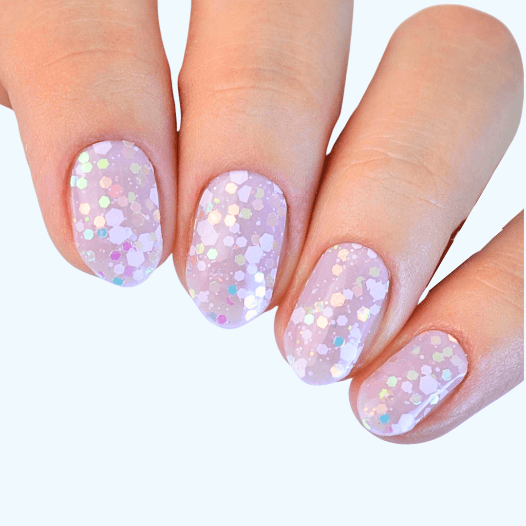 Grape (Glow in the dark) | Super Jellies DIY Hard Semi Cured Gel Nail Wraps