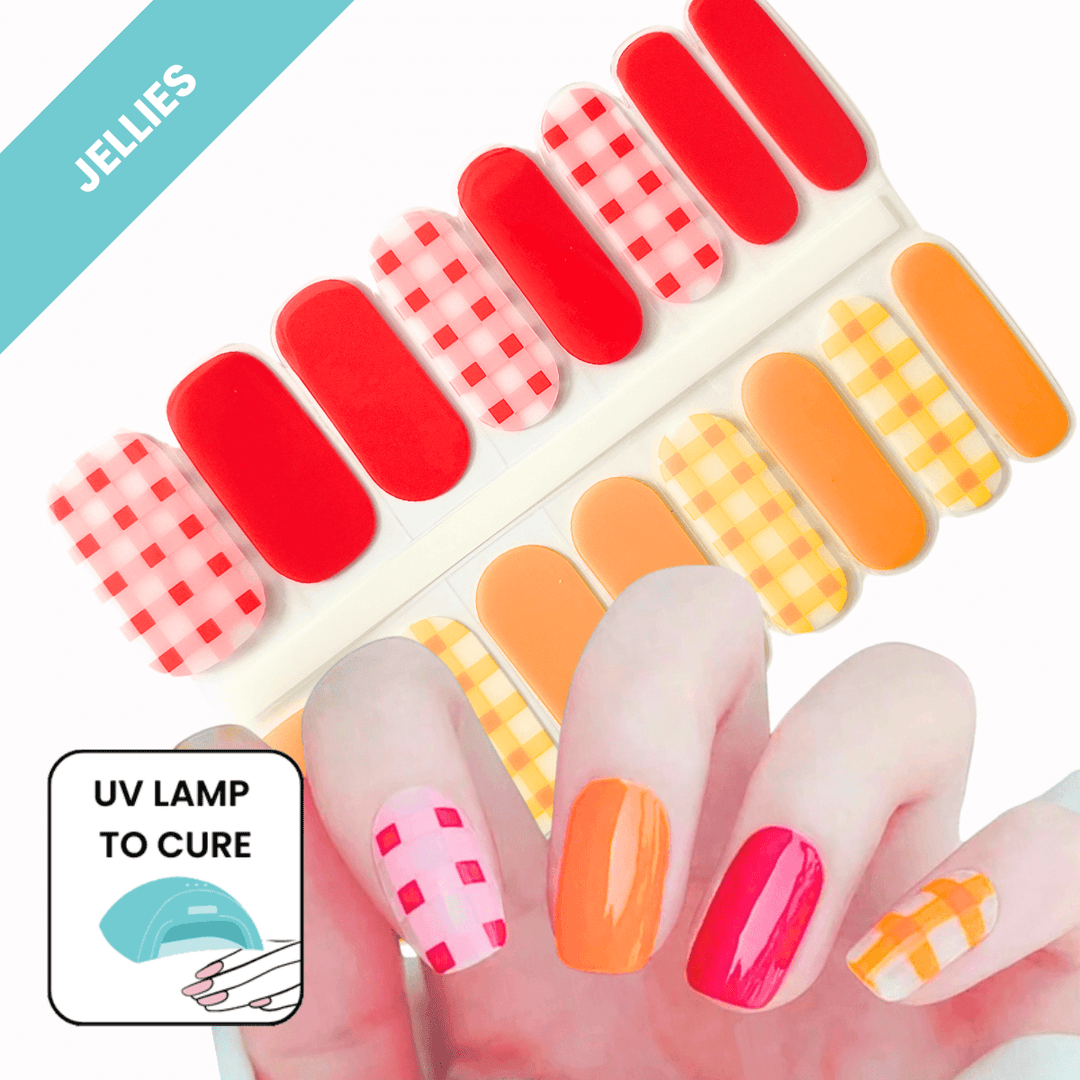 Picnic | Jellies DIY Soft Semi Cured Gel Nail Wraps