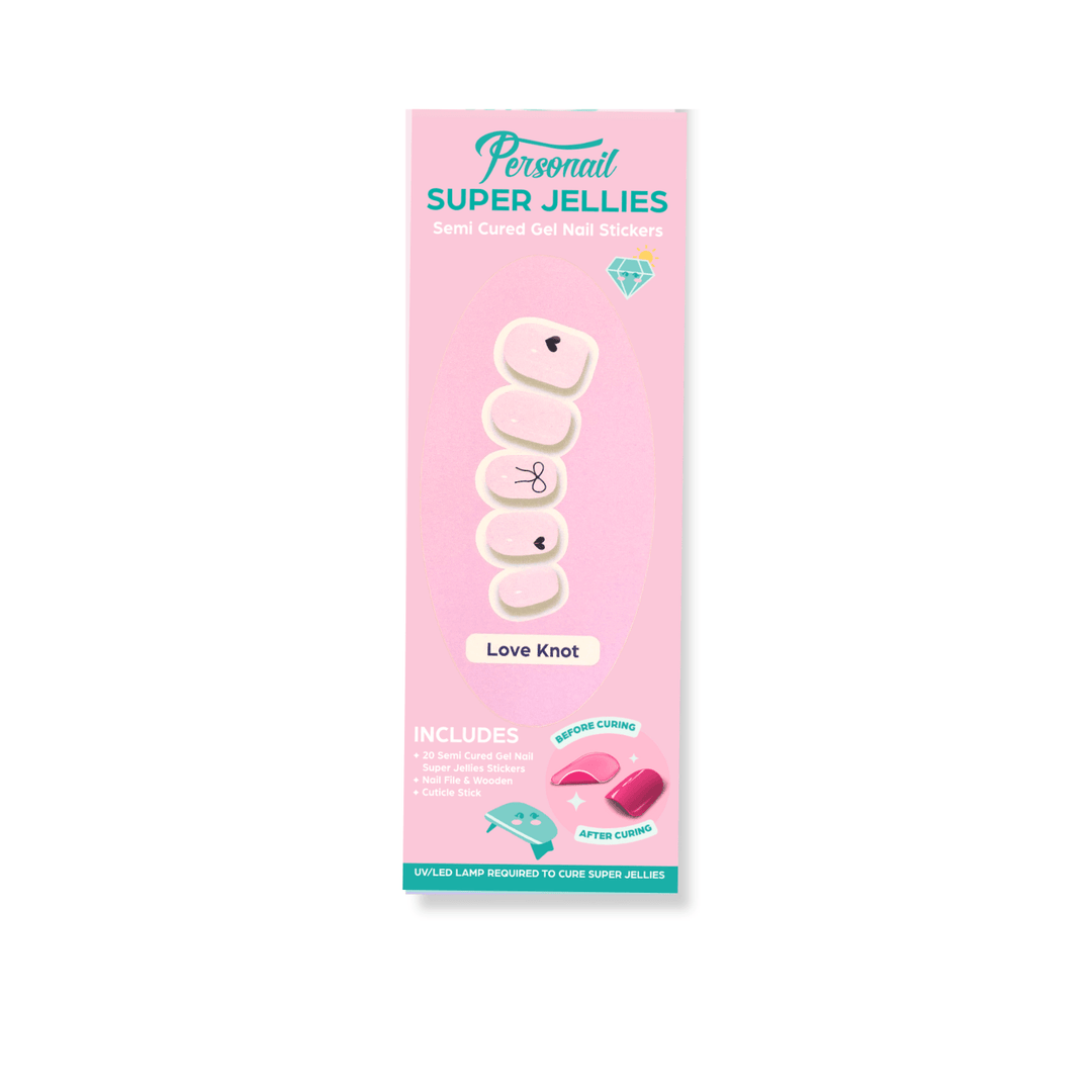 Love Knot | Super Jellies DIY Hard Semi Cured Gel Nail Wraps