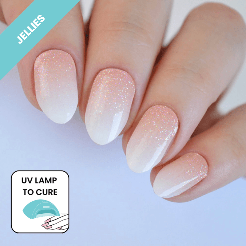 Sparkly | Jellies DIY Soft Semi Cured Gel Nail Wraps