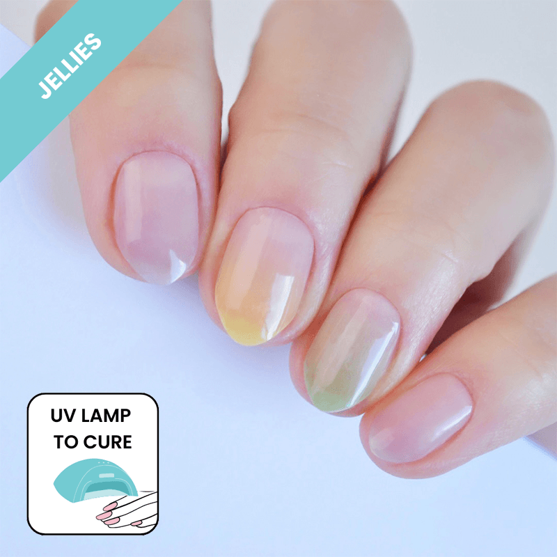Marshmallow | Jellies DIY Soft Semi Cured Gel Nail Wraps