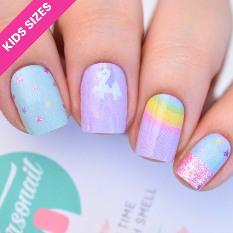 KIDS Unicorn | Nail Polish Wraps age 2-7 years