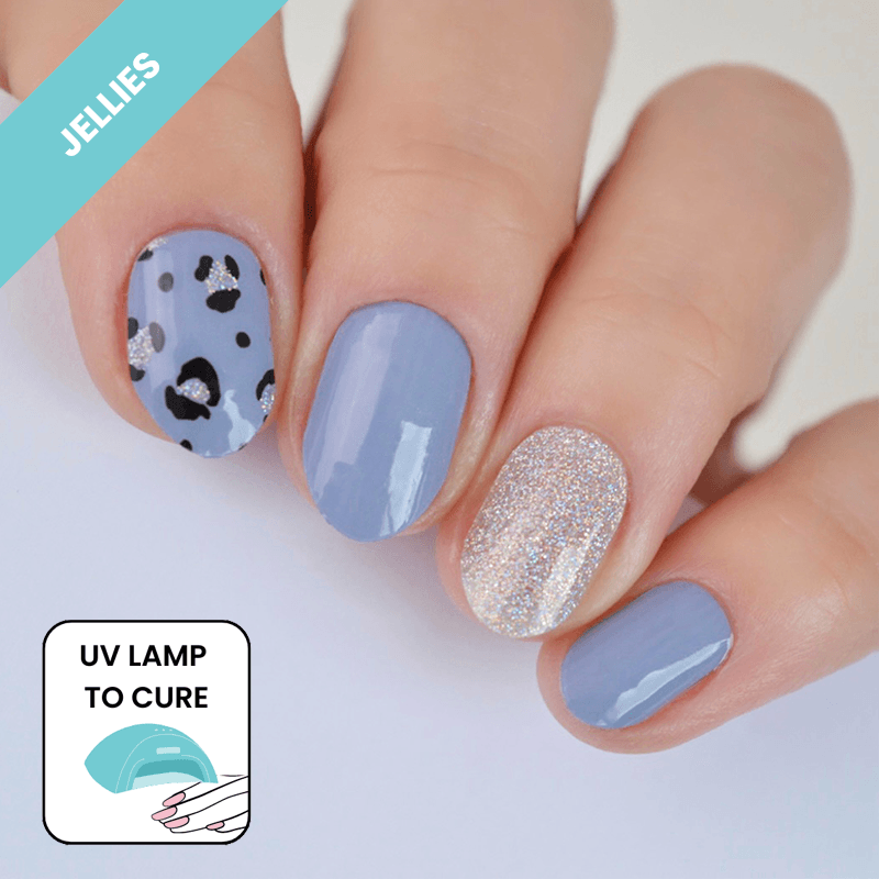 Frozen Feline | Jellies DIY Soft Semi Cured Gel Nail Wraps