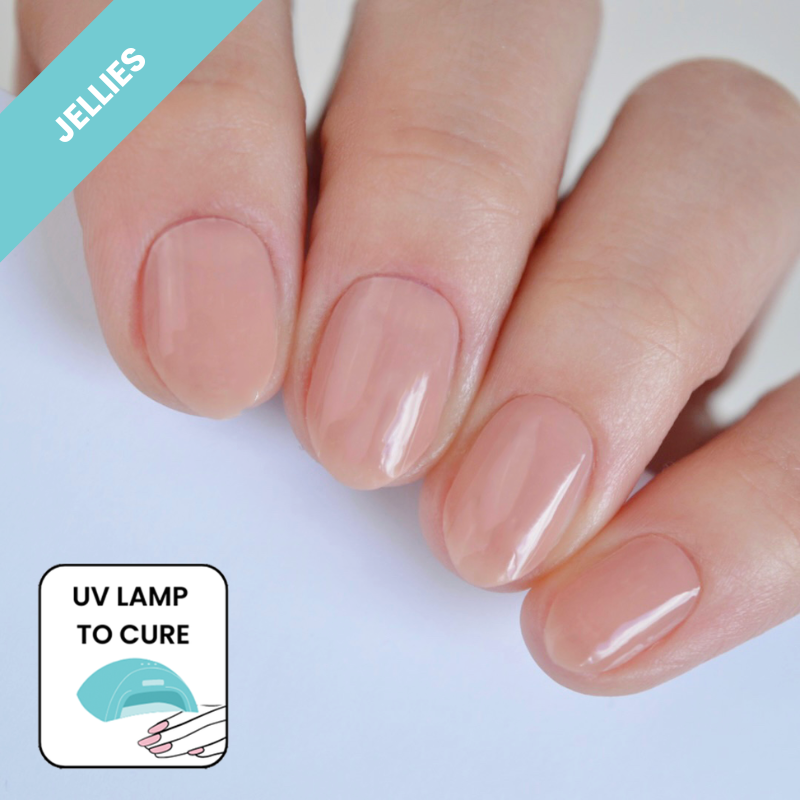 Dusty Rose Jellies DIY Semi Cured Gel Nail Wraps