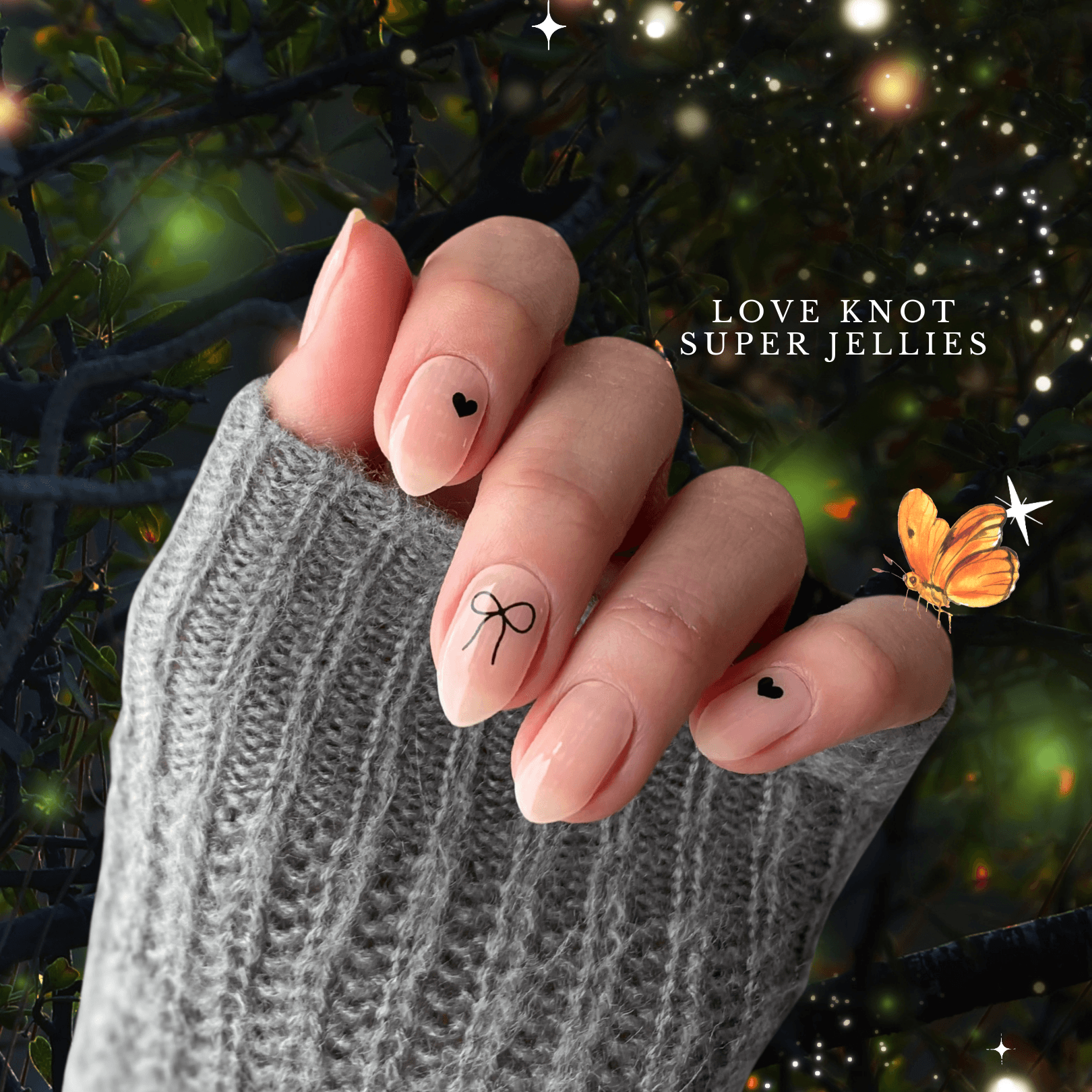 Love Knot | Super Jellies DIY Hard Semi Cured Gel Nail Wraps