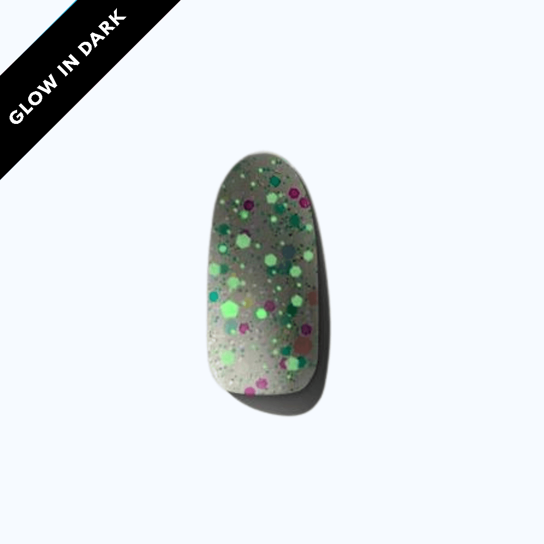 Melon (Glow in the dark) | Super Jellies DIY Hard Semi Cured Gel Nail Wraps