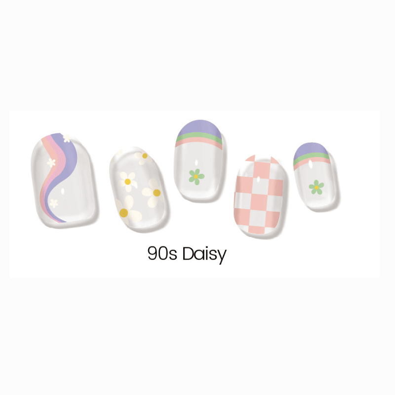 90βs Daisy | Jellies DIY Soft Semi Cured Gel Nail Wraps