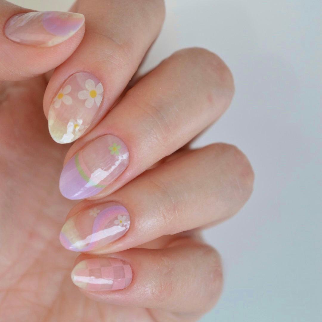 90’s Daisy | Jellies DIY Soft Semi Cured Gel Nail Wraps