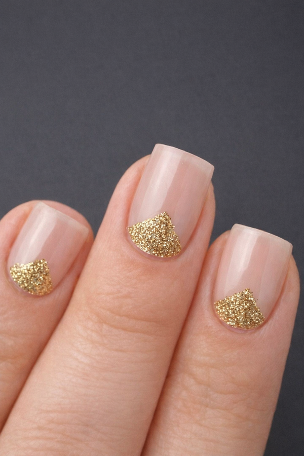 Cover Up Gold | Transparent Glitter Nail Polish Wrap