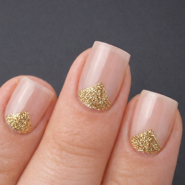 Cover Up Gold | Transparent Glitter Nail Polish Wrap