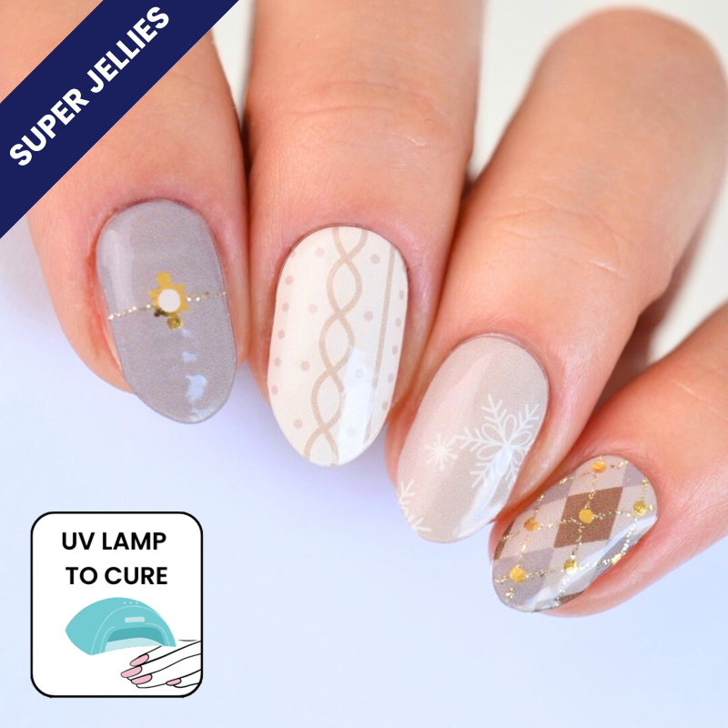 College Kid Super Jellies DIY Semi Cured Gel Nail Wraps