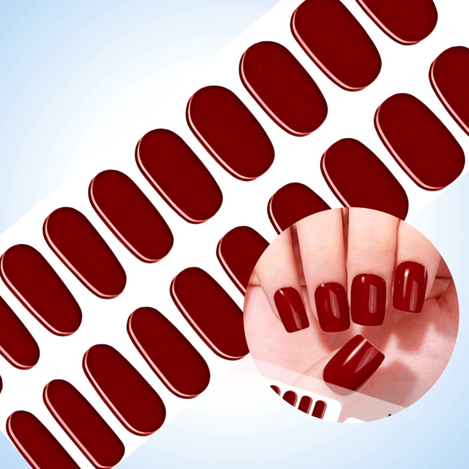 Merlot | NO Cure Gel Nail Wraps