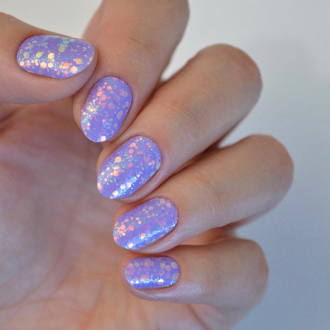 Birthday Blend | Purple Glitter Nail Polish Wrap