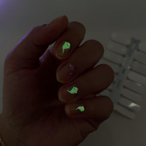 BOO | Transparent Halloween Themed Nail Polish Wrap