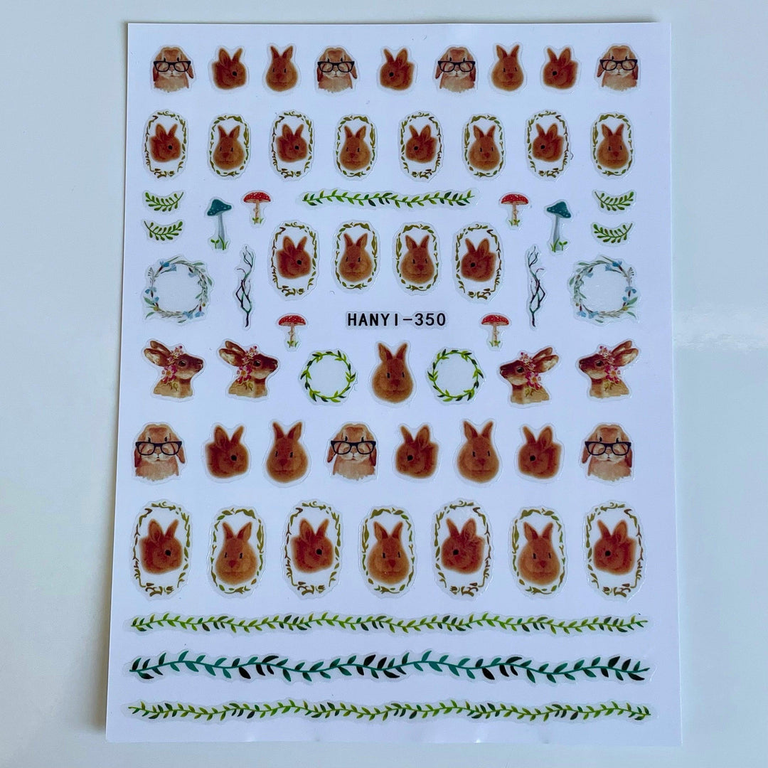 Bun Bun PLAY Nail Art Sticker