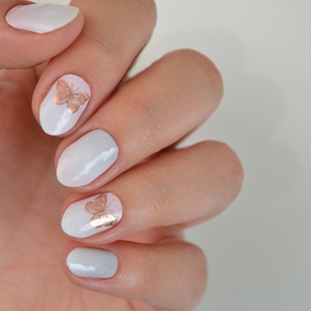 Butterfly (Limited) | Rose Gold Ombre Nail Polish Wrap