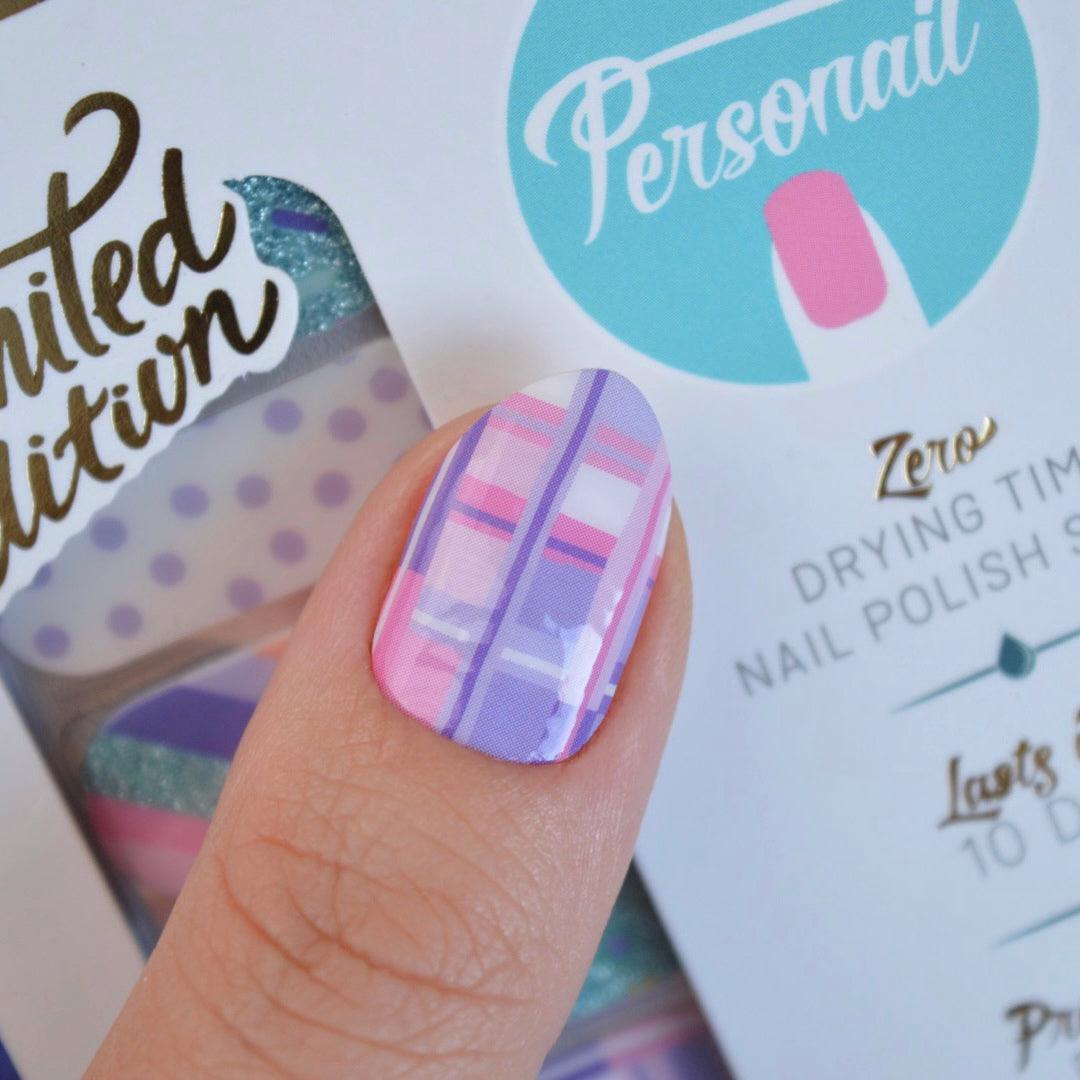 Carnival Whimsy Kaleidoscope Nail Wraps