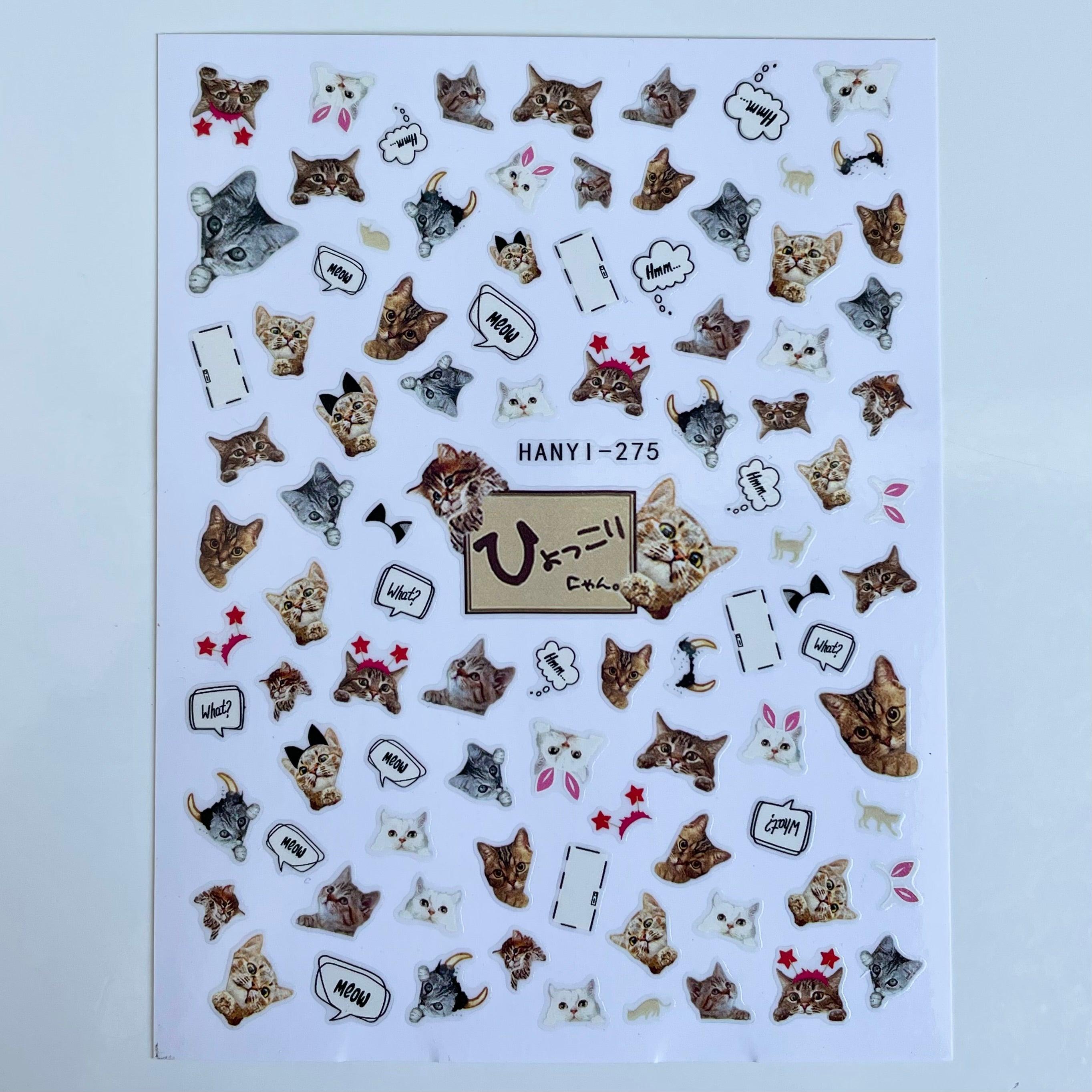 Meow PLAY Nail Art Sticker