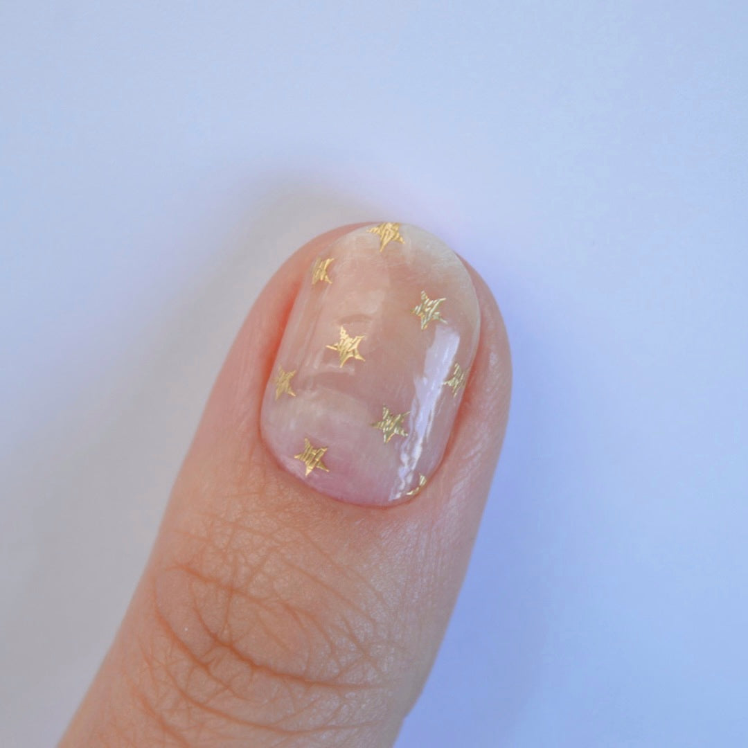 Chrystal | Transparent Stars Nail Polish Wrap