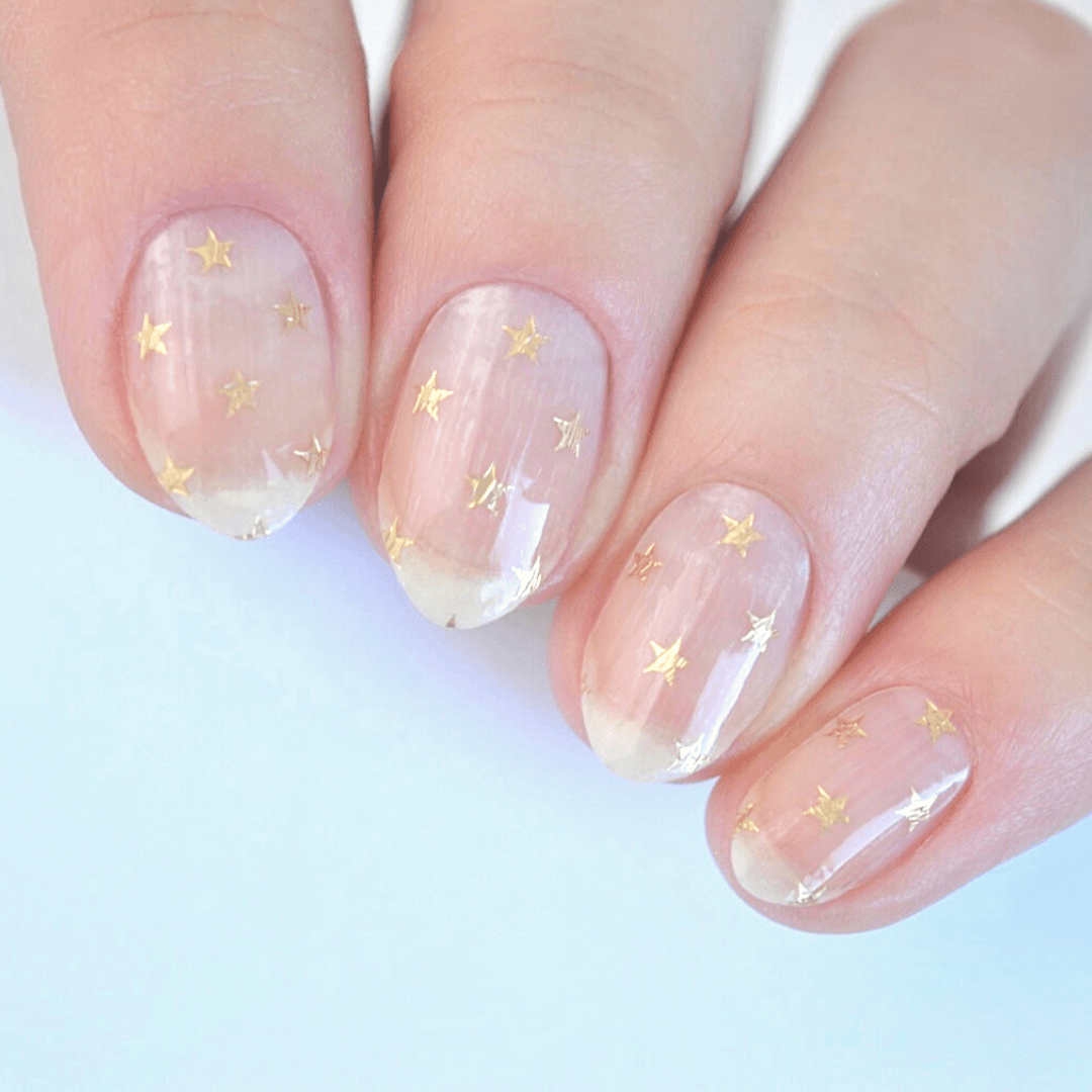 Chrystal | Transparent Stars Nail Polish Wrap