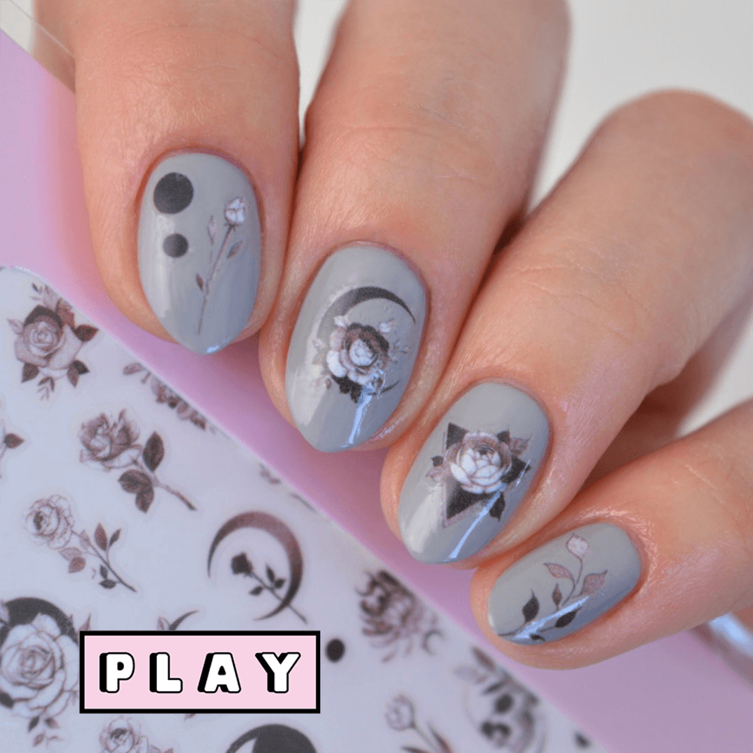 Edgy PLAY Nail Art Sticker