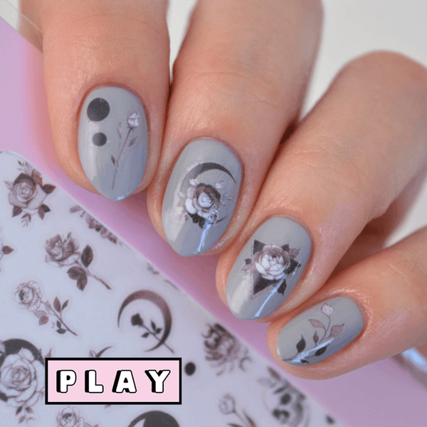 Edgy PLAY Nail Art Sticker