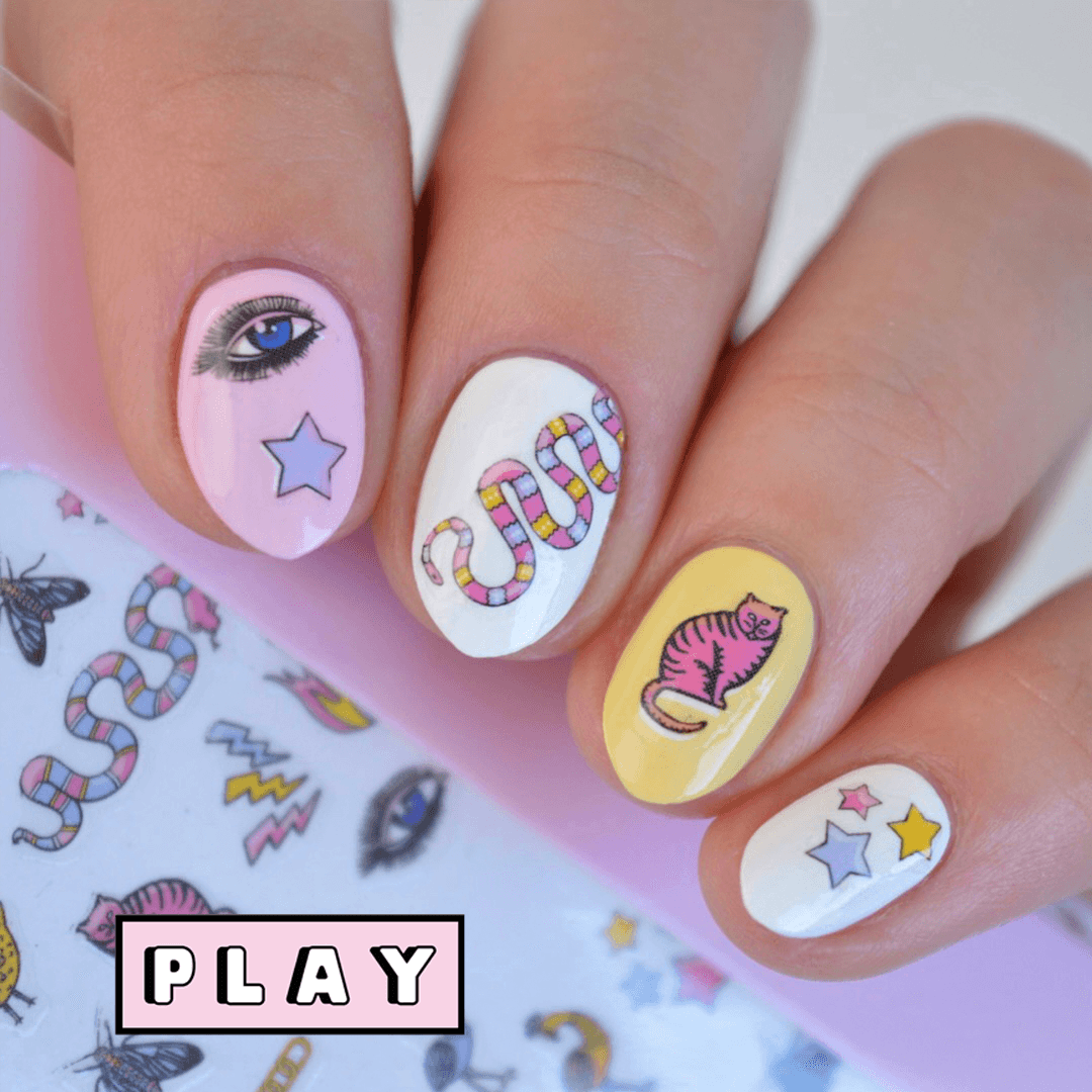 Fornasetti PLAY Nail Art Sticker