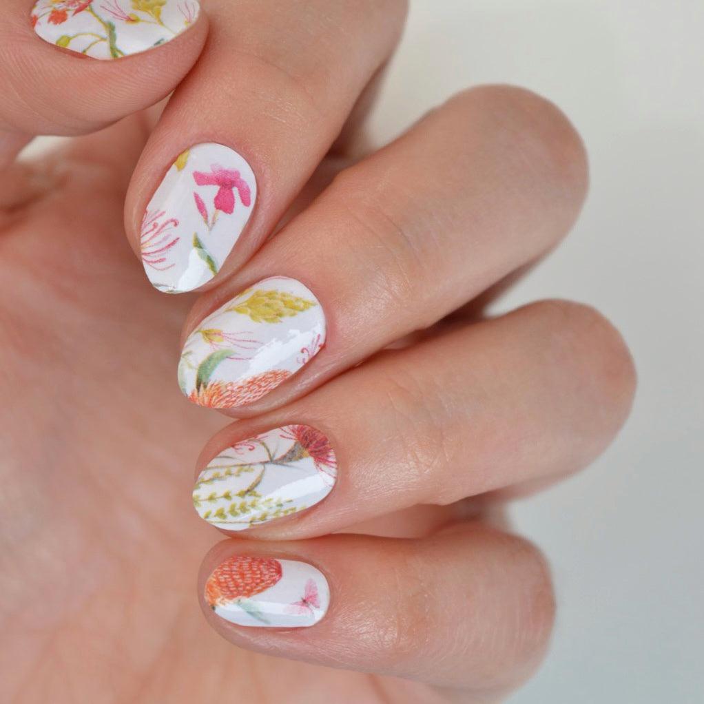 Garden Party | Floral Australian Natives Nail Polish Wrap