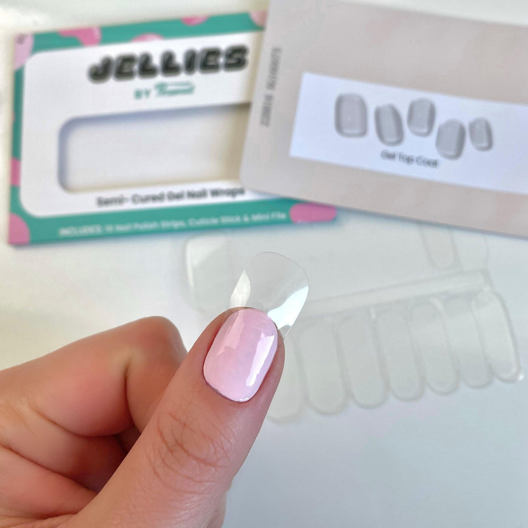 Clear Gel | Jellies DIY Soft Semi Cured Gel Nail Wraps