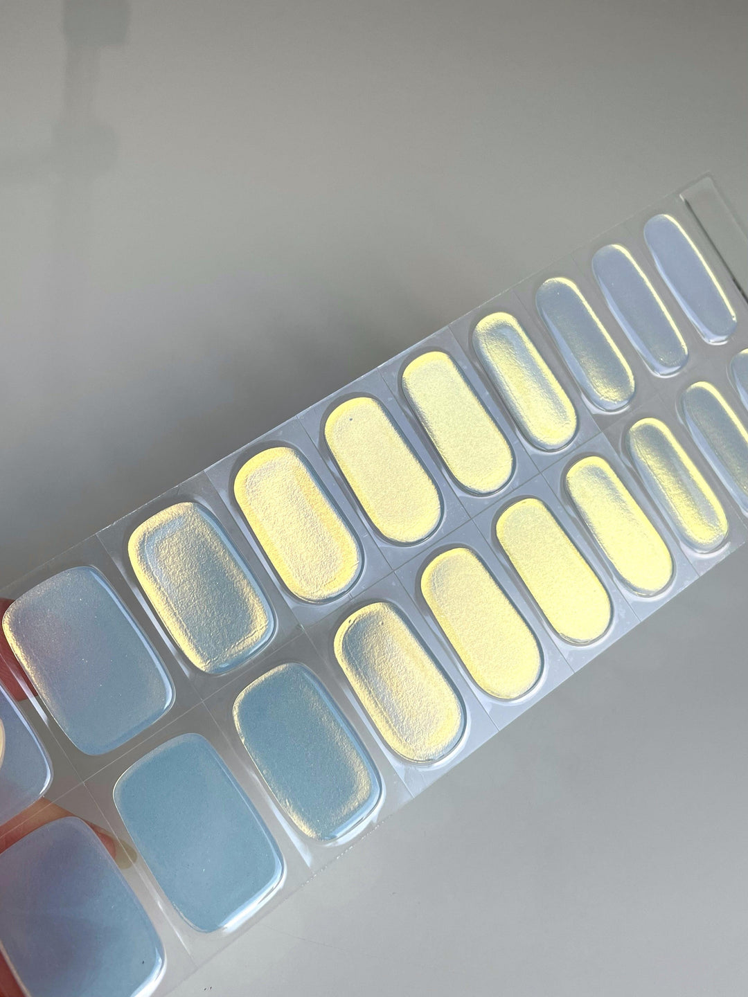 Glass (Blue) | Super Jellies DIY Hard Semi Cured Gel Nail Wraps