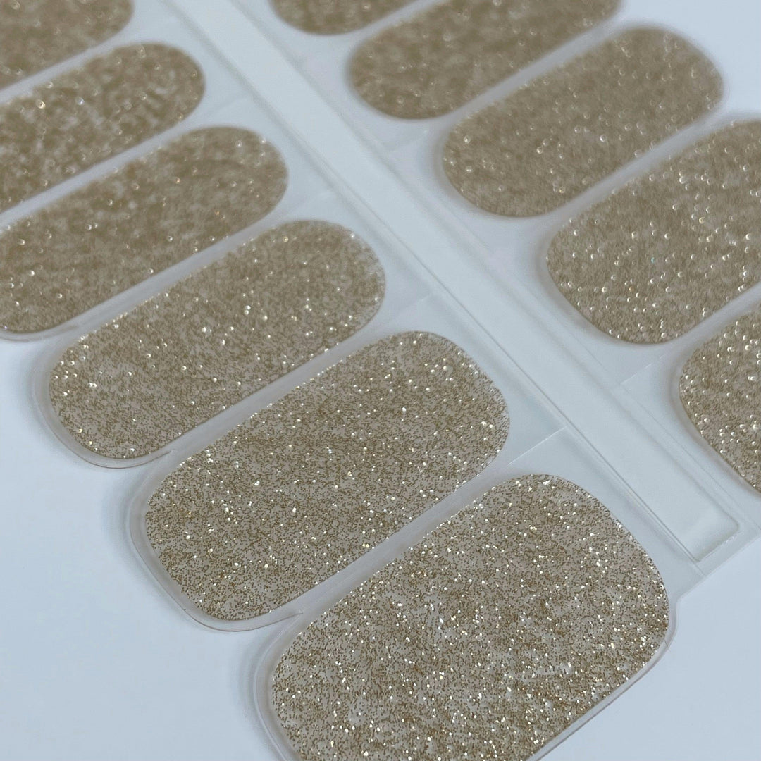 Golden | Jellies DIY Soft Semi Cured Gel Nail Wraps