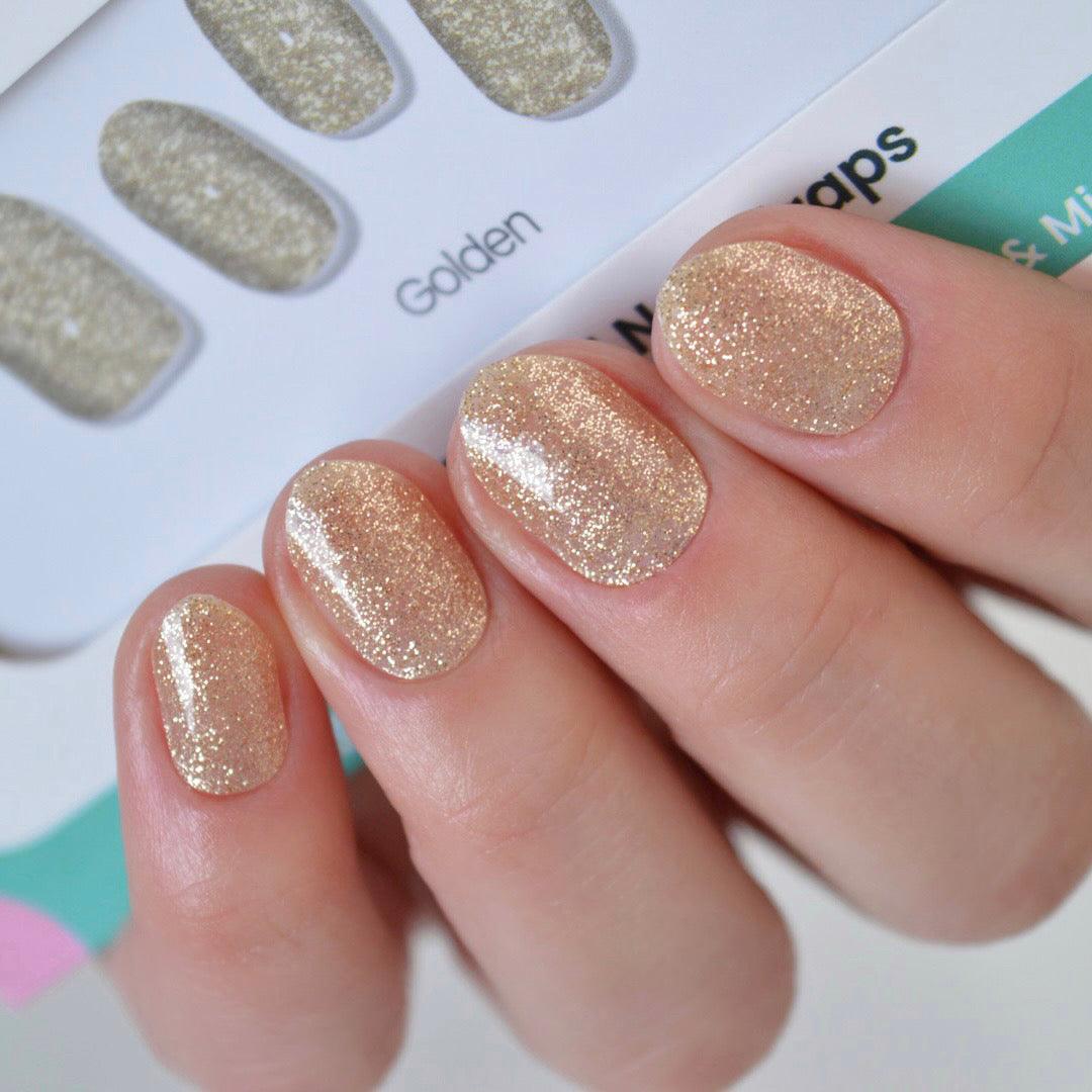 Golden | Jellies DIY Soft Semi Cured Gel Nail Wraps